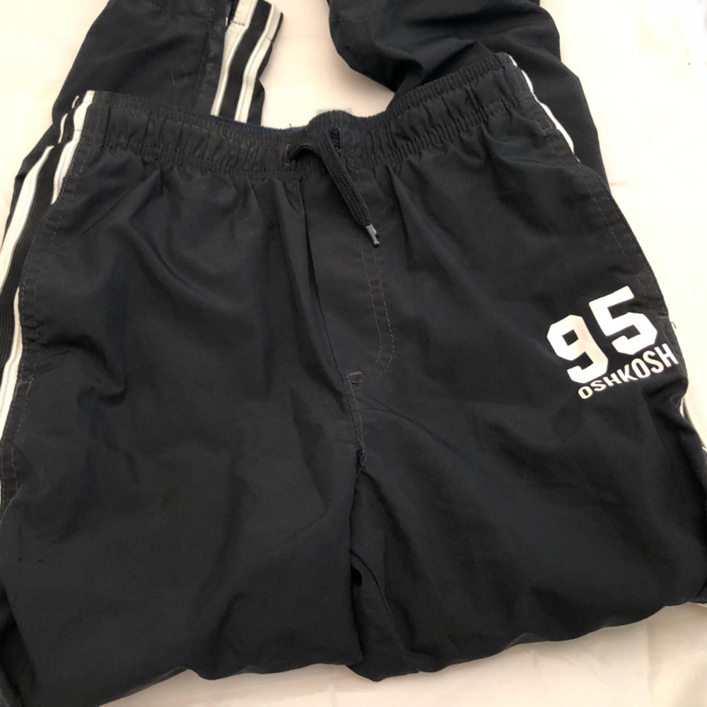 OshKosh B'gosh Navy Blue Elastic Waist Pants with Side Stripe